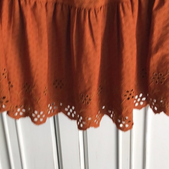 NWT Plus Size XXL universal thread eyelet  round neck dress rust burnt orange - Picture 6 of 6